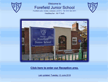Tablet Screenshot of forefieldjuniors.co.uk